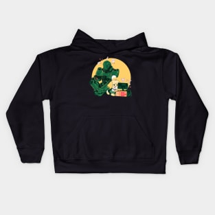 Stay at home and keep playing game Kids Hoodie